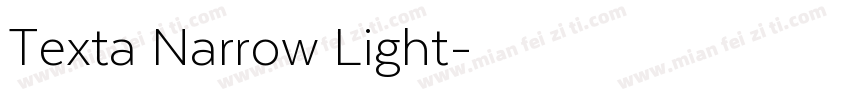 Texta Narrow Light字体转换